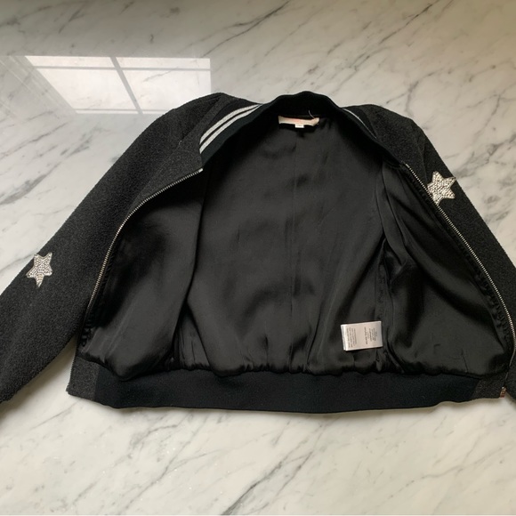 Truly Me Girls Bomber Jacket Charcoal Rhinestone 6 - Picture 4 of 16